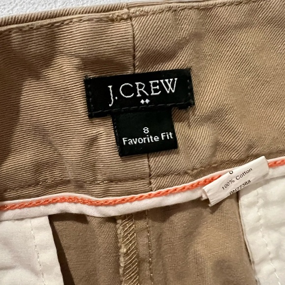 J crew pants Khaki shorts size 8 with 4 pockets 100%cotton - Picture 6 of 7